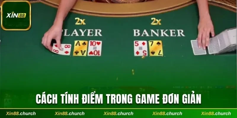Tính điểm Baccarat đơn giản 