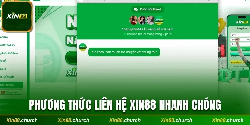 Phương thức tiếp cận với CSKH Xin88 nhanh chóng